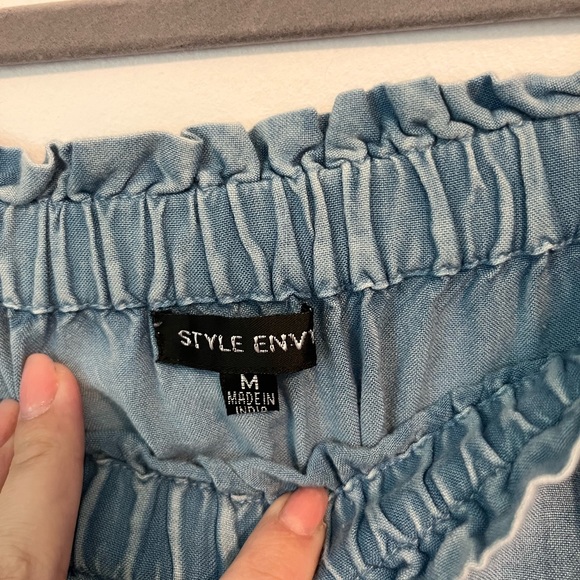 Off the shoulder denim top - Picture 3 of 3